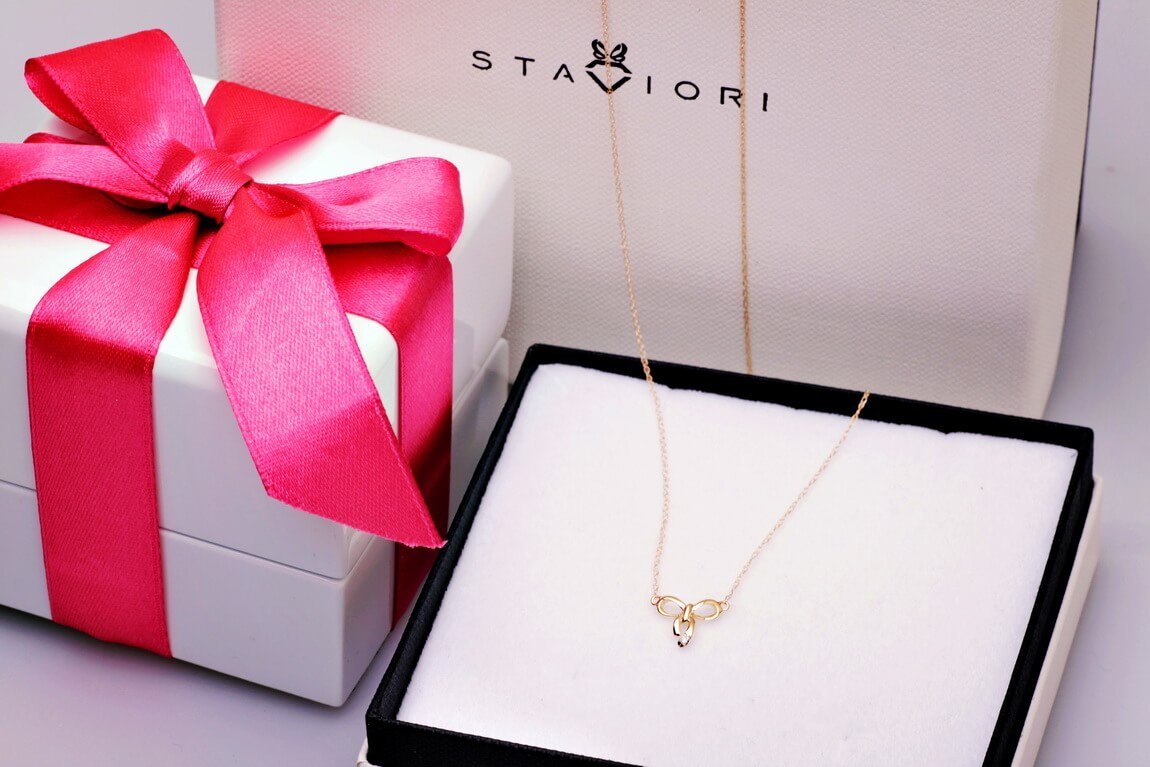 Emaga Złoty naszyjnik NZD4203 - Diament